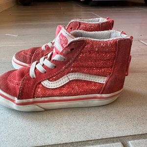 Girls vans high top shoes